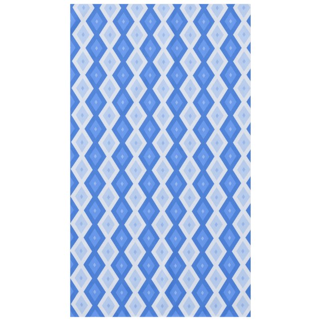 Toalha De Mesa Formas de diamante azul (Frente)