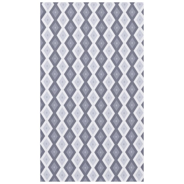 Toalha De Mesa Formas de diamante de cinza azul (Frente)