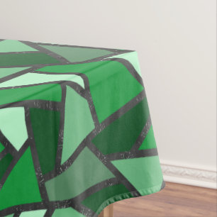 Toalha De Mesa Formas de vidro coloração verde