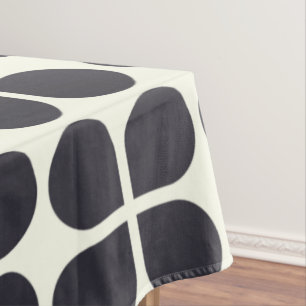 Toalha De Mesa Formas Geométricas do Método de médio em Preto 