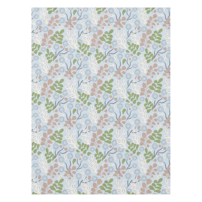 Toalha De Mesa Formas orgânicas botânicas (Frente)