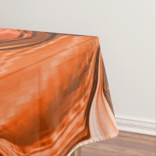 Toalha De Mesa Formas redondas e deformadas como sementes, coral 