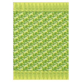 Toalha De Mesa Formulários em verde em uma Tablecloth