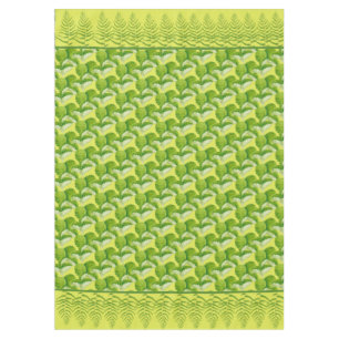 Toalha De Mesa Formulários em verde em uma Tablecloth