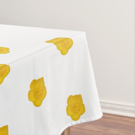 Toalha De Mesa Foto de Flores Silvestres Amarelas Douradas