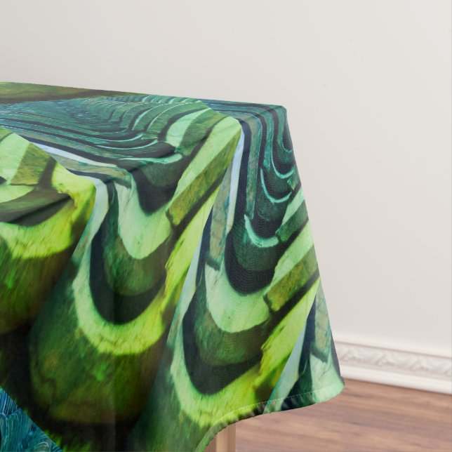 Toalha De Mesa Foto interessante, azulejos de telhado com perspec (Posição Original)