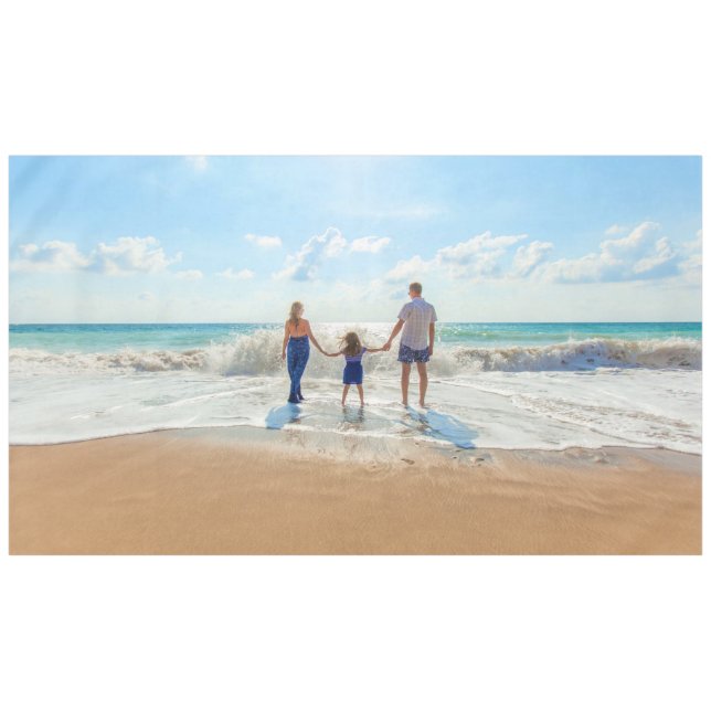 Toalha De Mesa Foto personalizada - Design único (Frente (Horizontal))