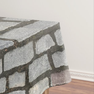 Toalha De Mesa Fotografia do Caminho da Rua Cobblestone Brick