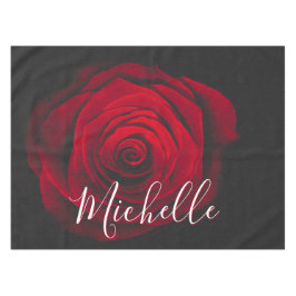 Toalha De Mesa Fotografia personalizada da colheita da rosa verme