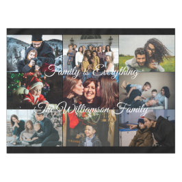 Toalha De Mesa Fotografias personalizadas Nome da família 9 Fotog