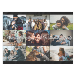 Toalha De Mesa Fotografias personalizadas Nome da família 9 Fotog