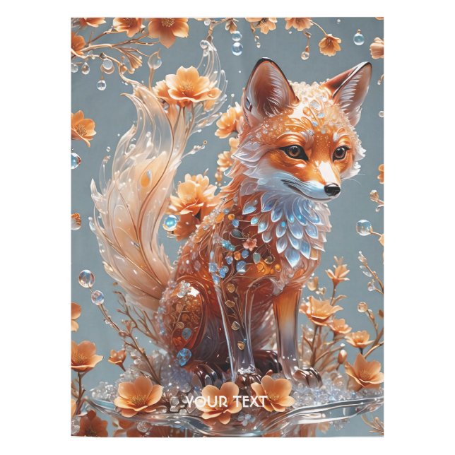 Toalha De Mesa Fox de Vidro Vermelho Fantasy (Frente)