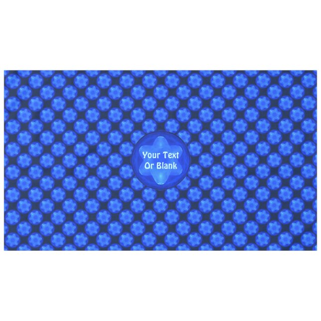 Toalha De Mesa Fractal Bluestar (Frente (Horizontal))