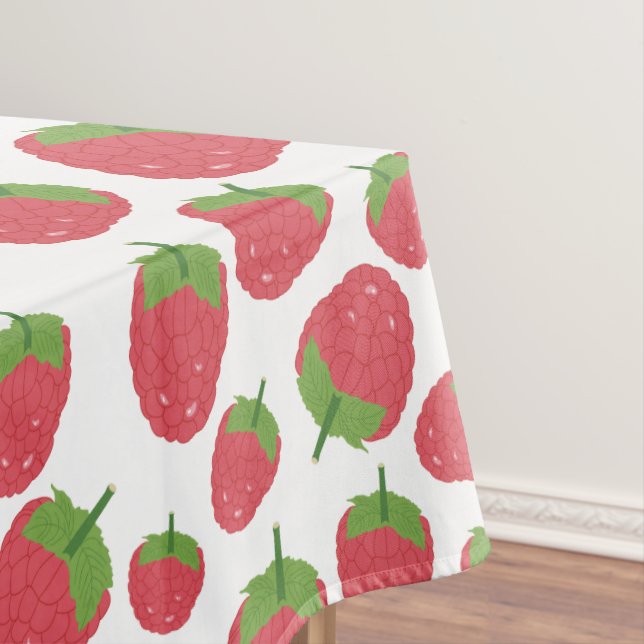 Toalha De Mesa Framboesa Fruta Padrão de Verão Design (Posição Original)
