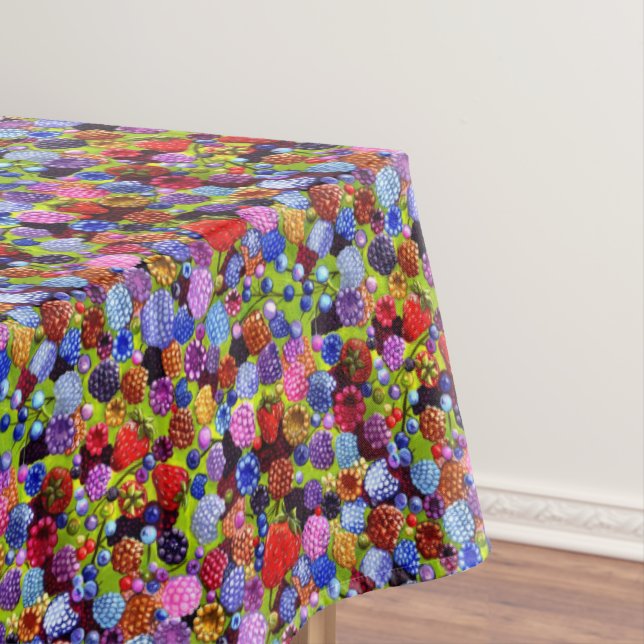 Toalha De Mesa Framboesas de Berries Morango-Azul (Posição Original)