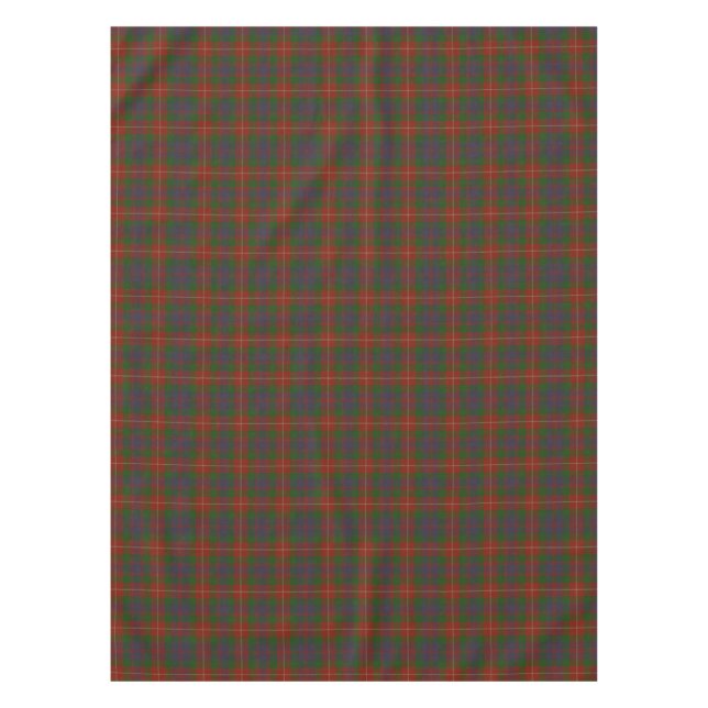 Toalha De Mesa Fraser Scottish Clan Xadrez Tartan (Frente)