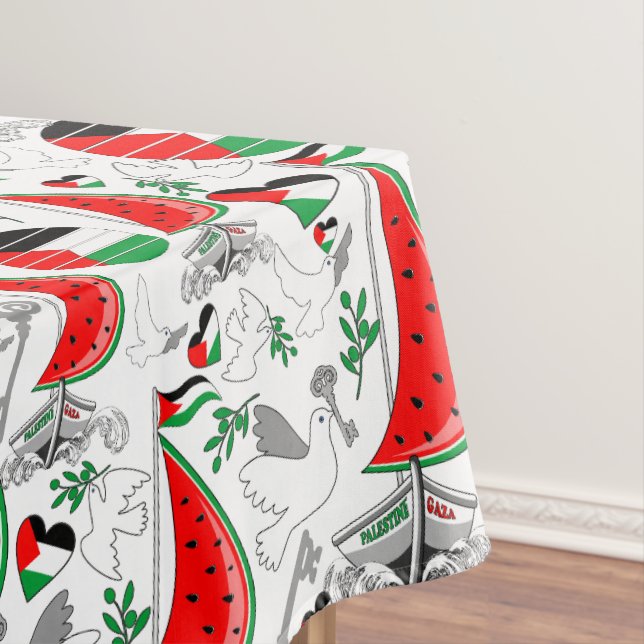 Toalha De Mesa Freedom Global Sumud Flotilla Boats para Gaza (Posição Original)