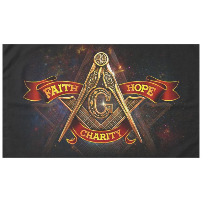 Toalha De Mesa Freemason (Frente (Horizontal))