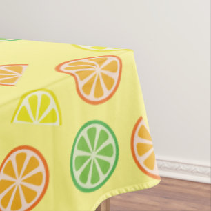 Toalha De Mesa Fruta de Citrus Fatia Cute Primeiro Limão de Limão