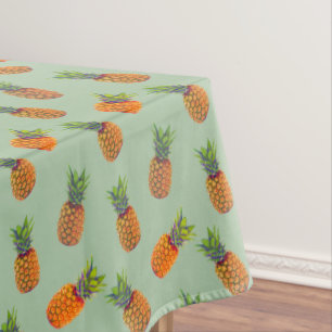 Toalha De Mesa Frutas de Abacaxi em Verde Louro