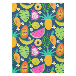 Toalha De Mesa Frutas de melancia de banana e abacaxi tropicais