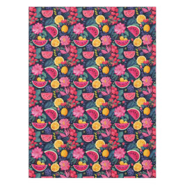Toalha De Mesa Frutas e flores tropicais
