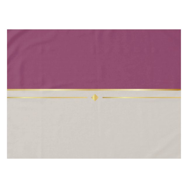 Toalha De Mesa Fuchsia e Taupe Haven (Frente (Horizontal))