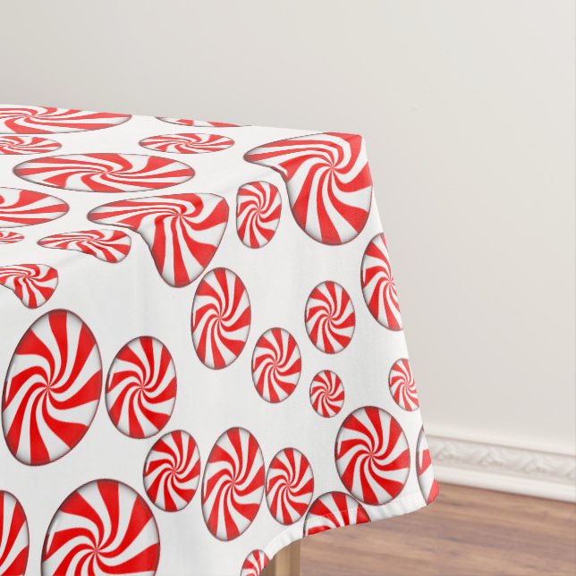 Toalha De Mesa Fundo de Bala de Hortelã (Posição Original)
