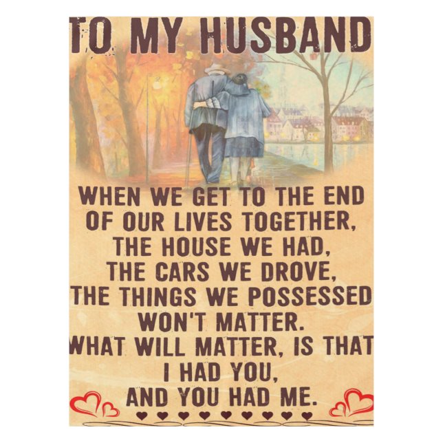 Toalha De Mesa Funny Quotes Gift To Husband | Gift For Father | (Frente)
