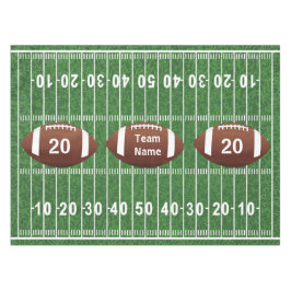 Toalha De Mesa Futebol Field e Balls Design Tablecloth
