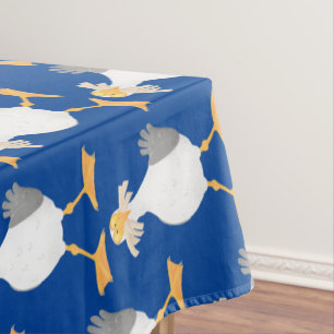 Toalha De Mesa Gaivota engraçada com desenho francês
