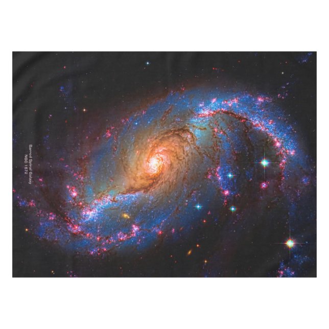 Toalha De Mesa Galáxia espiral barrada NGC 1672 (Frente (Horizontal))