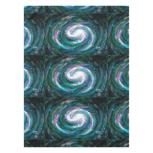 Toalha De Mesa Galáxia pintada à mão (Frente)