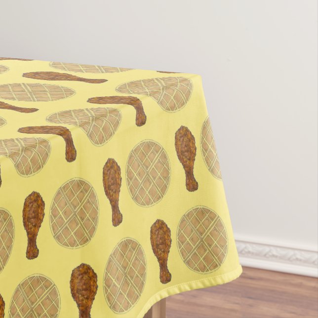 Toalha De Mesa Galinha e Waffles Comida Sul (Posição Original)