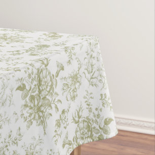 Toalha De Mesa Galinha Elegante Dourada Beige Floral