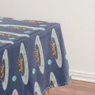 Toalha De Mesa Galinhas engraçadas na ilustração de desenhos anim