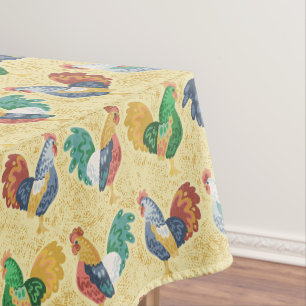 Toalha De Mesa Galo Country Retro