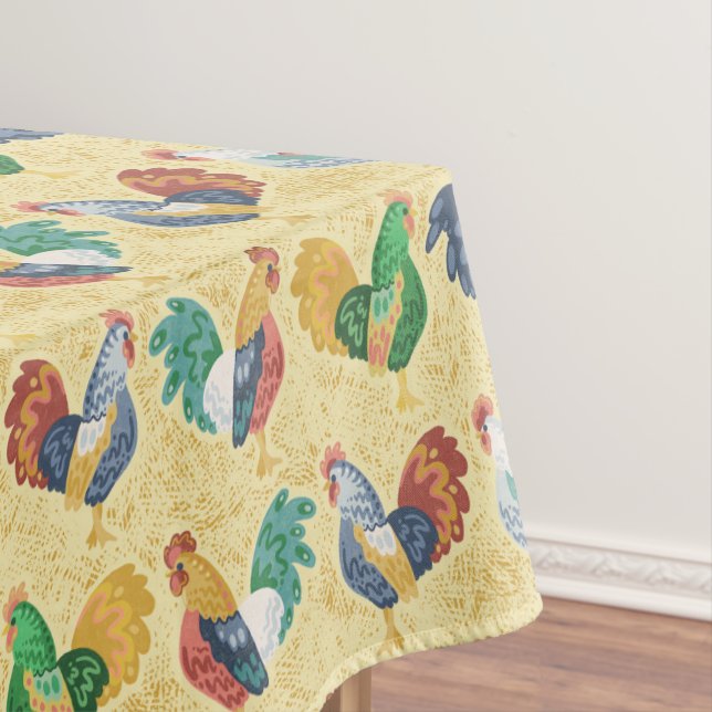 Toalha De Mesa Galo Country Retro (Posição Original)