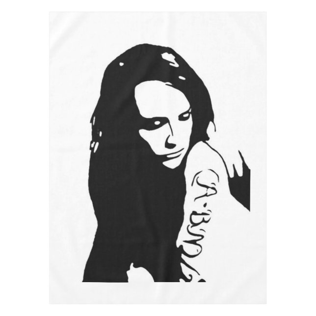 Toalha De Mesa Garota Tatuada (Frente)