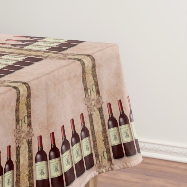 Toalha De Mesa Garrafas de Vinho (Posição Original)