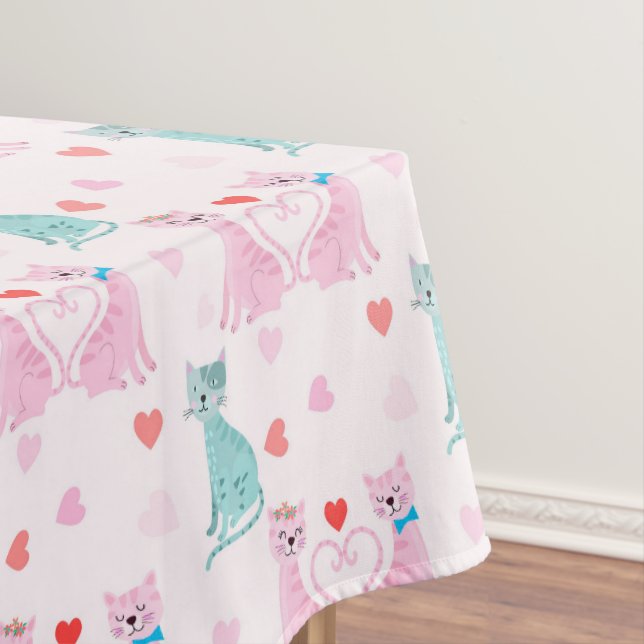 Toalha De Mesa Gatinhos de amor (Posição Original)