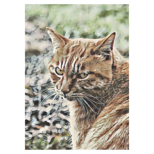 Toalha De Mesa gato-do-ouro (Frente)