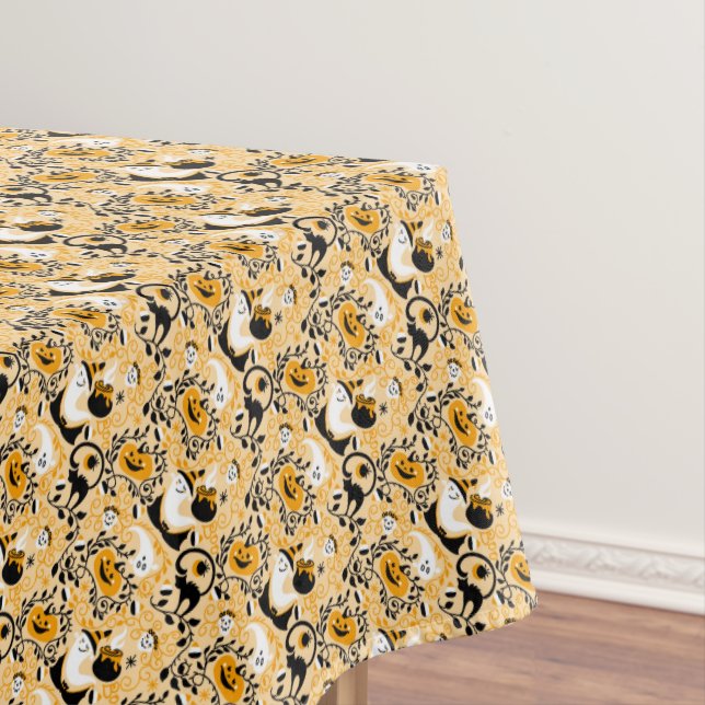 Toalha De Mesa Gatos Pretos, Fantasmas e Bombeiros (Posição Original)