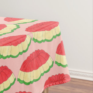 Toalha De Mesa Gelatin Salad Vintage - Deserto do Partido do Jant