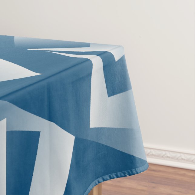 Toalha De Mesa Geometria azul turquesa (Posição Original)