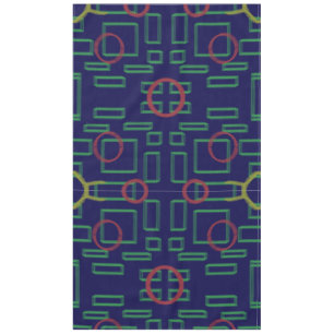 Toalha De Mesa Geométrico Azul
