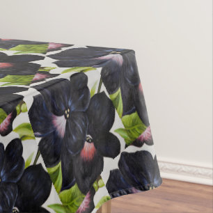 Toalha De Mesa Georgia O'Keefe 1925 Petunias Pretas e Púrpuras