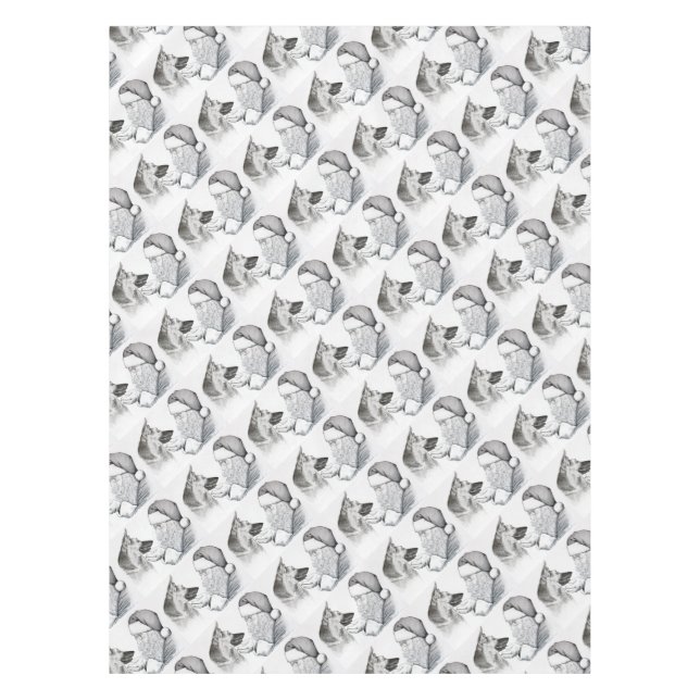 Toalha De Mesa GERMAN SHEPHERD e PAPAIS NOEIS (Frente)