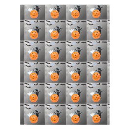 Toalha De Mesa Ghost Pumpkin Bats Halloween Design