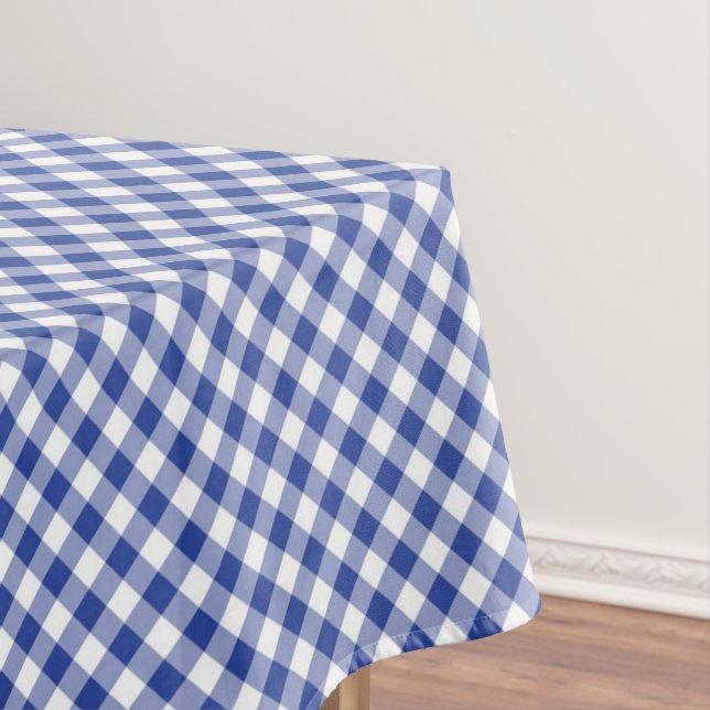 Toalha De Mesa Ginga Azul Branco (Posição Original)